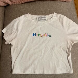 Marquette cropped shirt